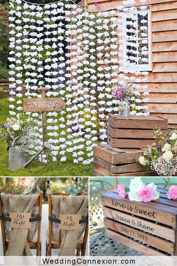 Rustic Farmhouse Wedding Theme Decor Ideas